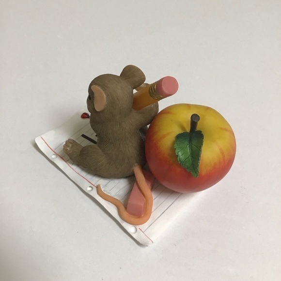 Fitz & Floyd Charming Tails Mouse Figurine You've Taught Me So Much Teacher Gift - Picture 13 of 16